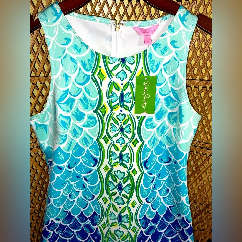 Lilly Pulitzer NWT Perla Dress 🧜♀️ Scale Back Size M 🦄 - Picture 3 of 11
